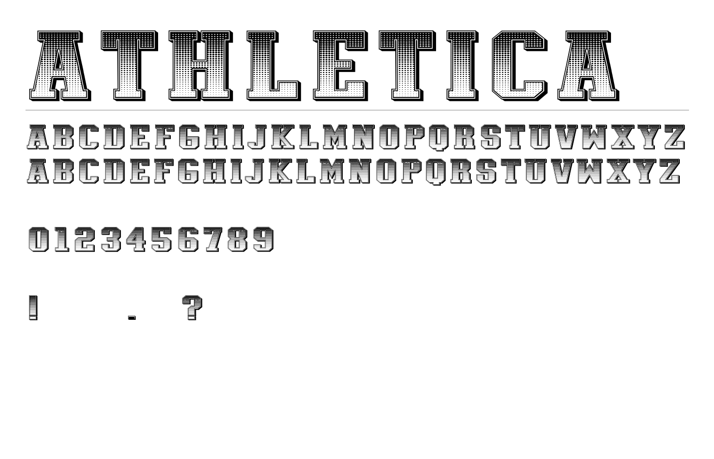 Athletica Font preview