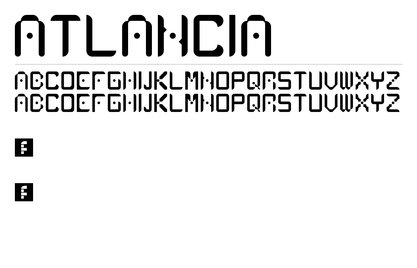 Atlancia Font preview