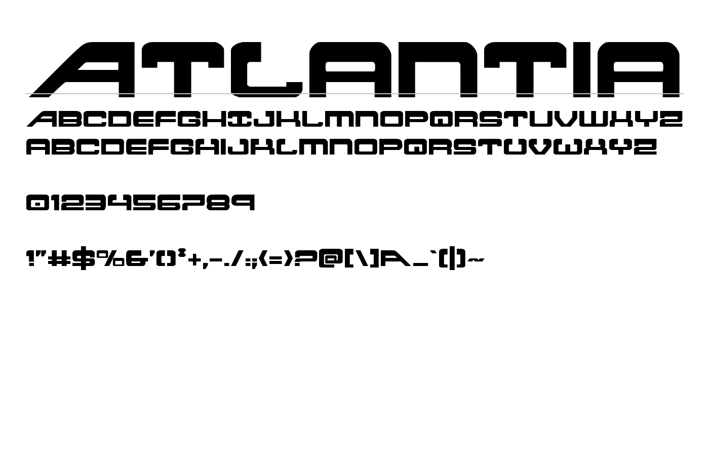 Atlantia Font preview