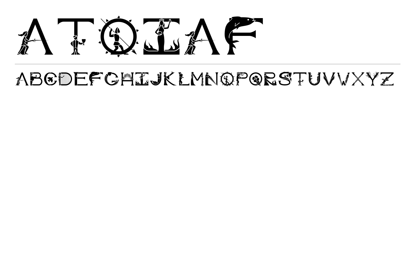 ATOIAF Font preview