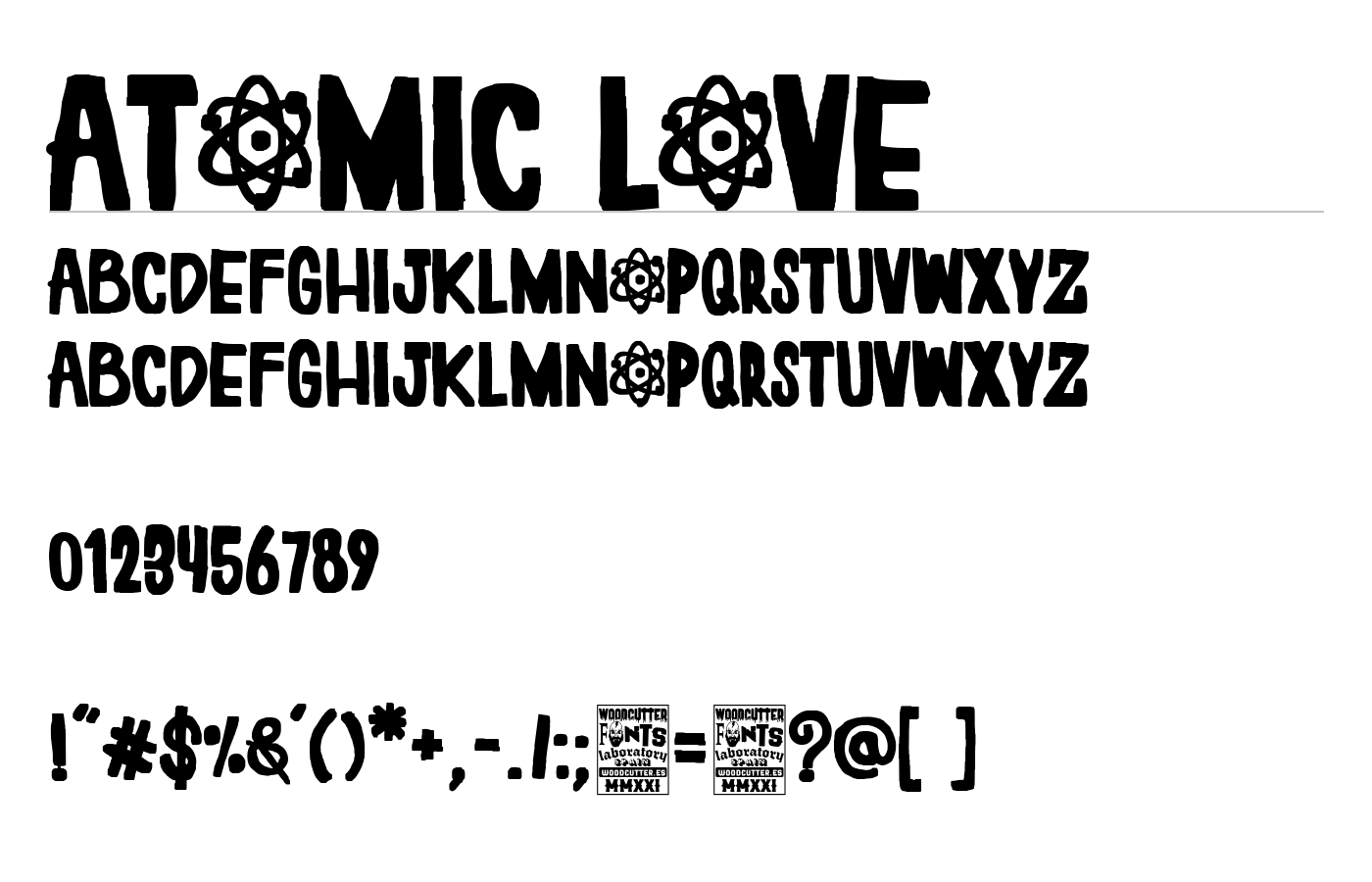 Atomic Love Font preview