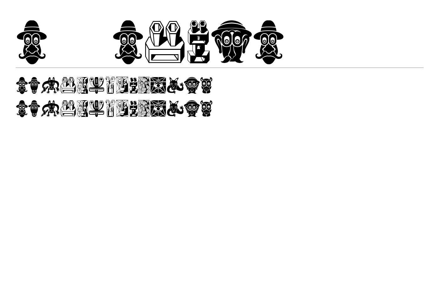 Atradimas Font preview