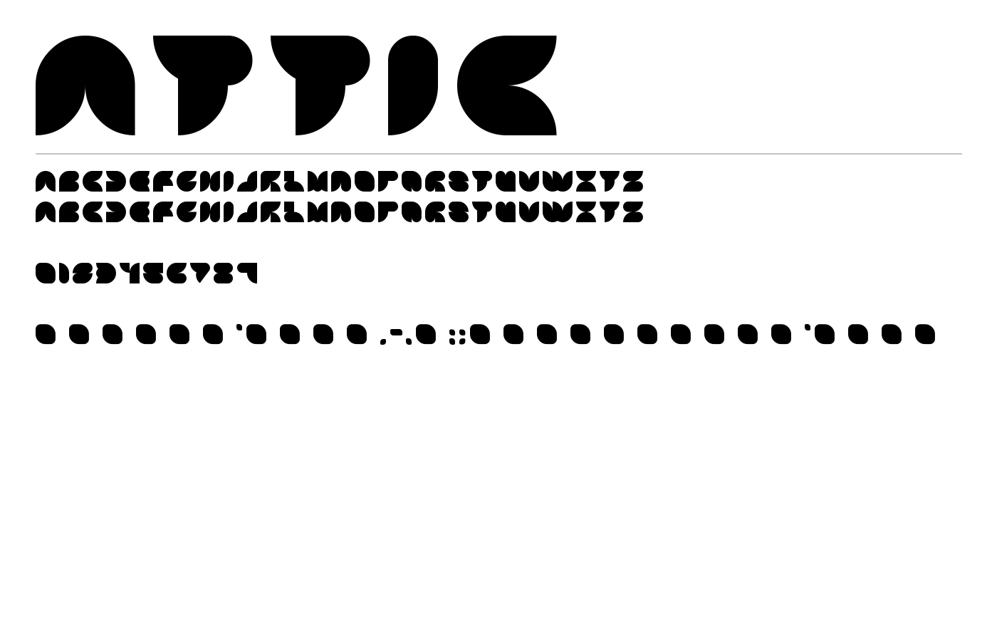 Attic Font preview