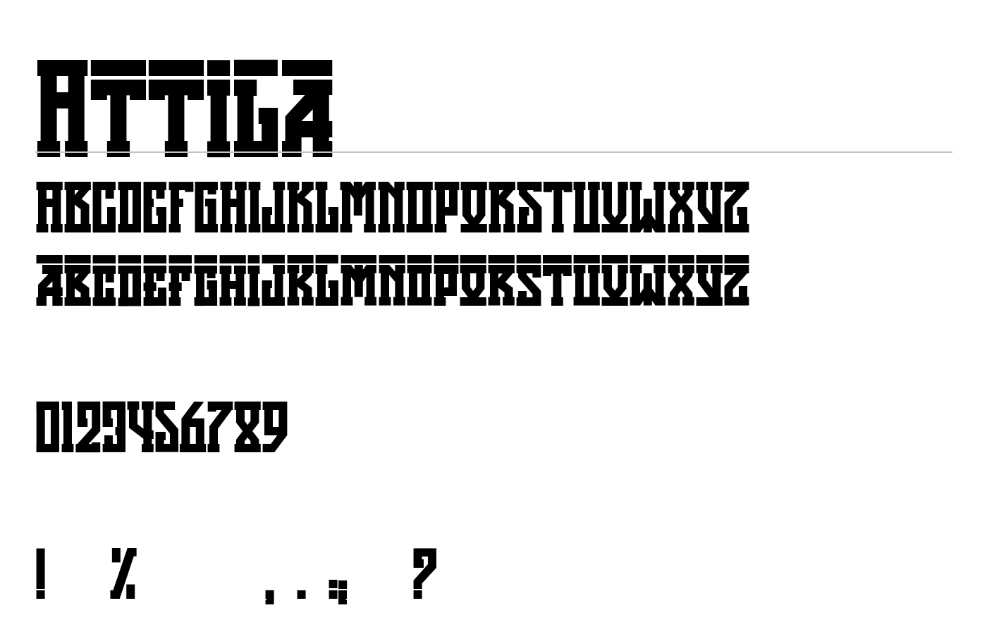 Attila Font preview