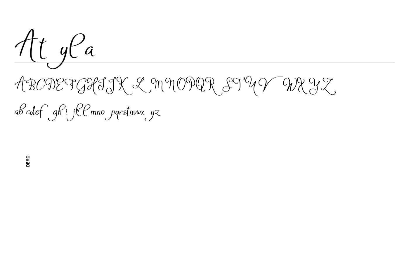 Atyla Font preview