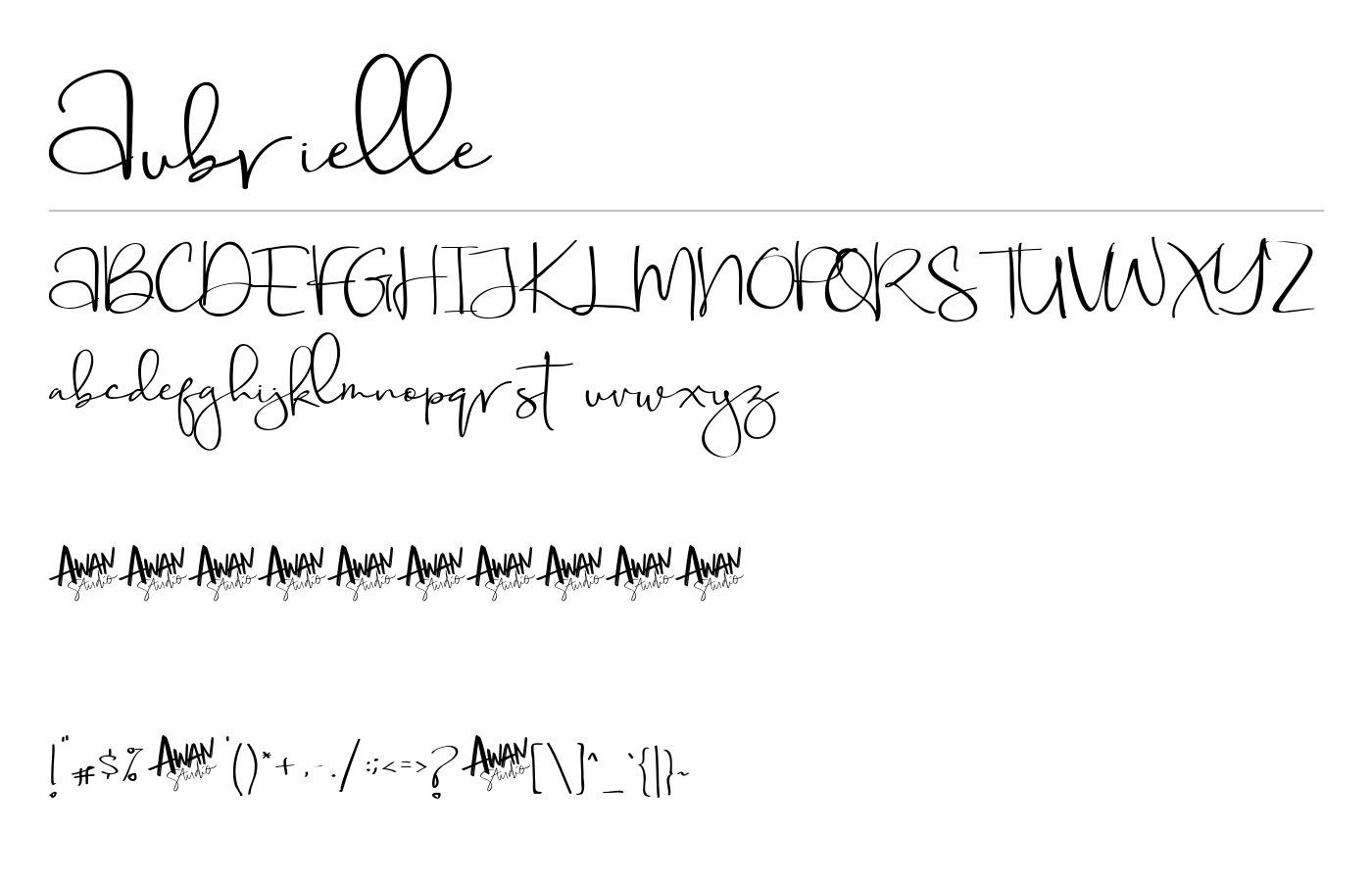 Aubrielle Font preview
