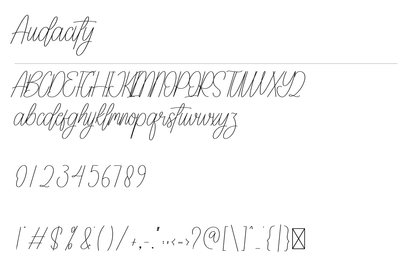 Audacity Font preview