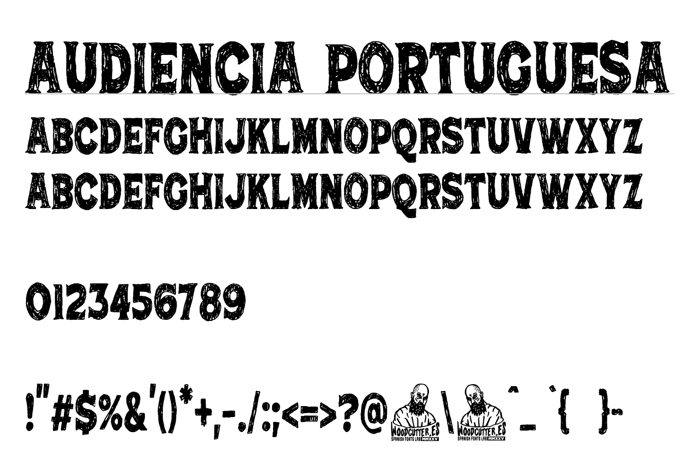 Audiencia Portuguesa Font preview