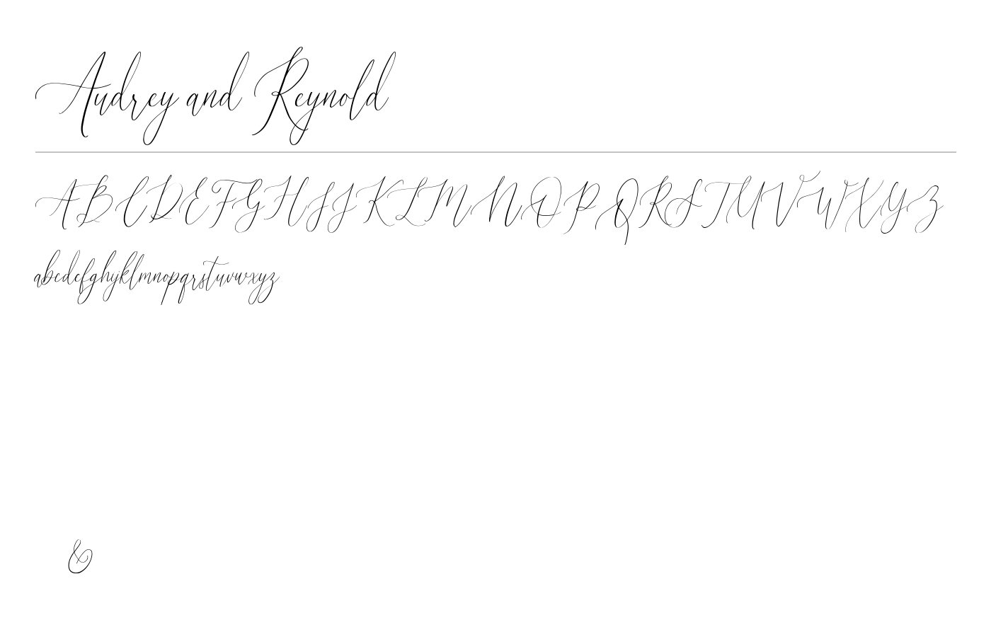 AudreyDemo Font preview