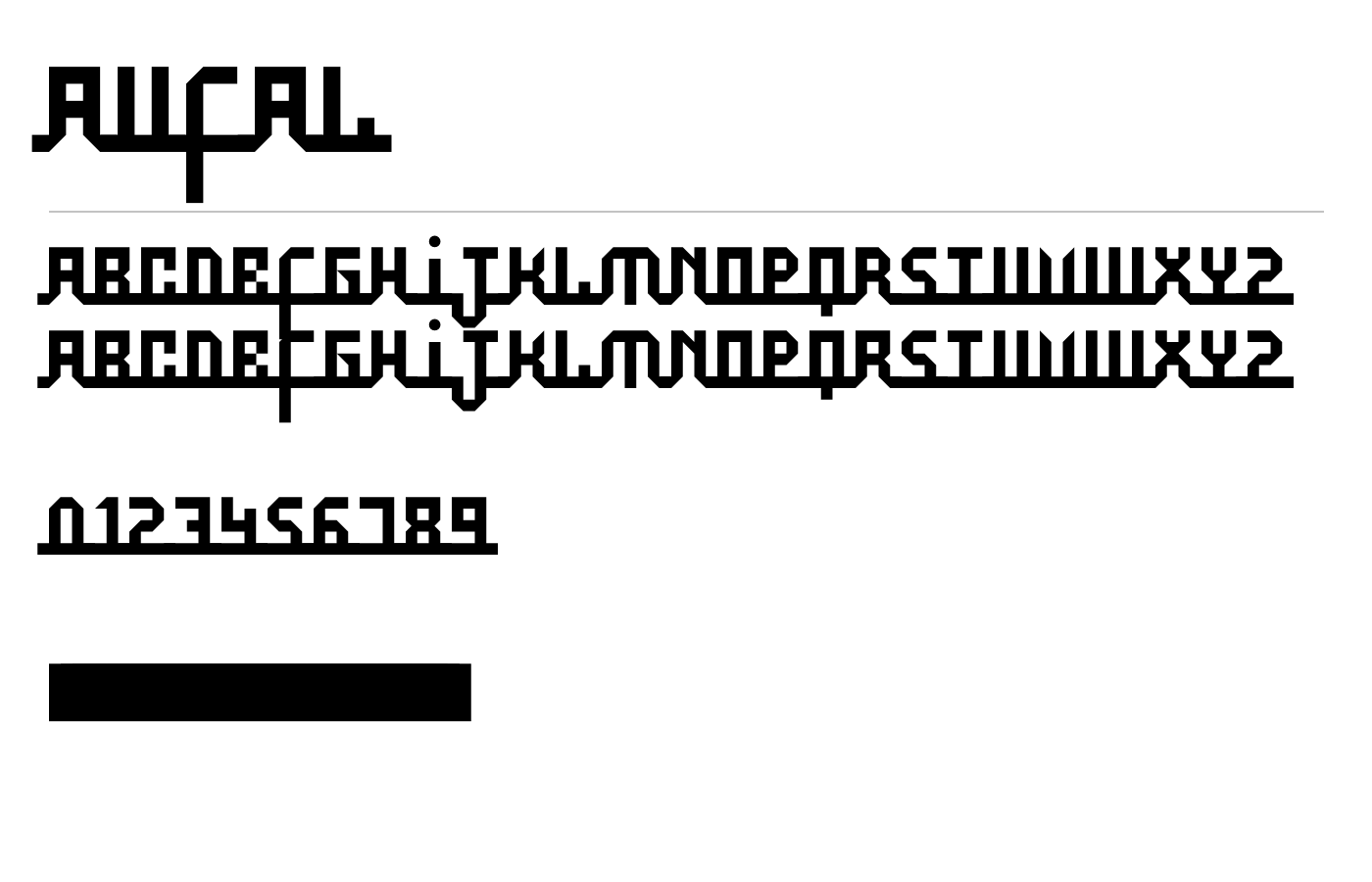 Aufal Font preview