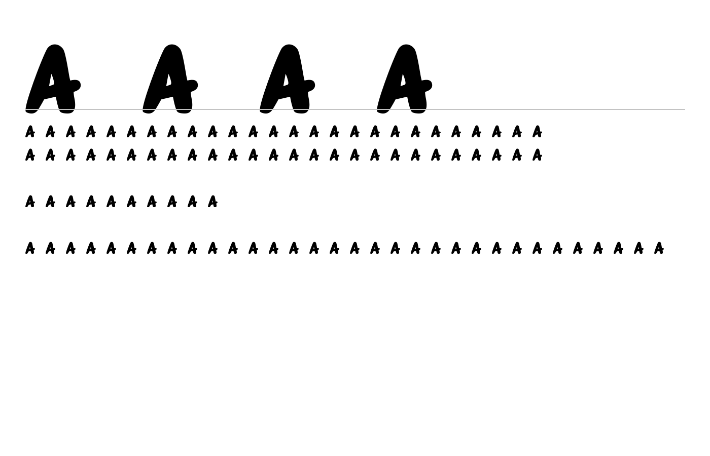 Aufy Font preview