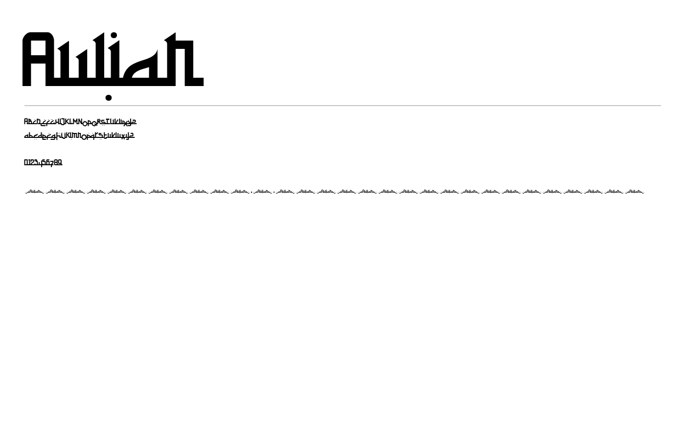 Aulian Font preview