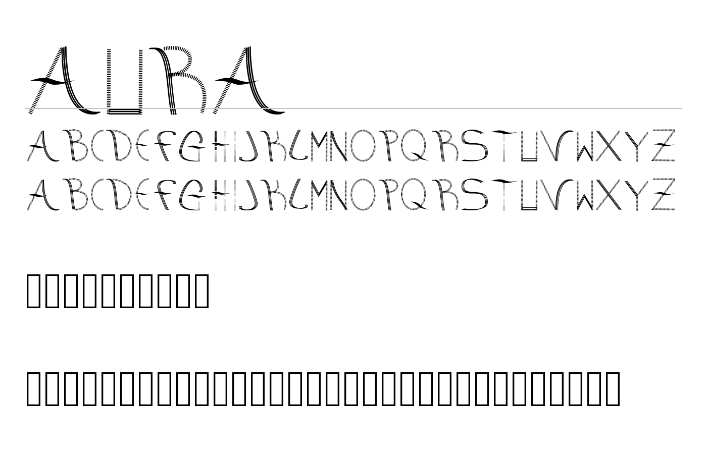 aura Font preview