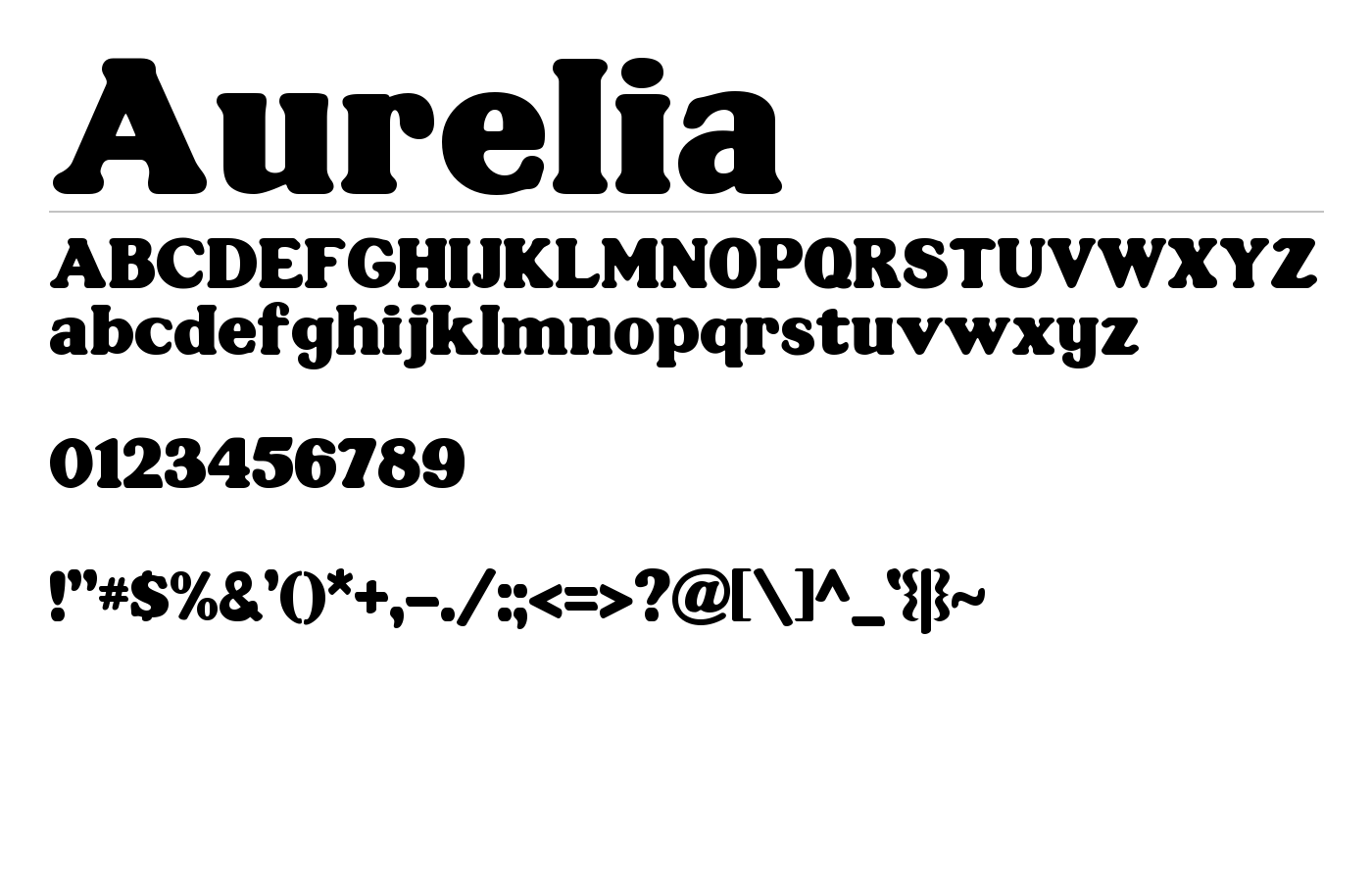 Aurelia Font preview