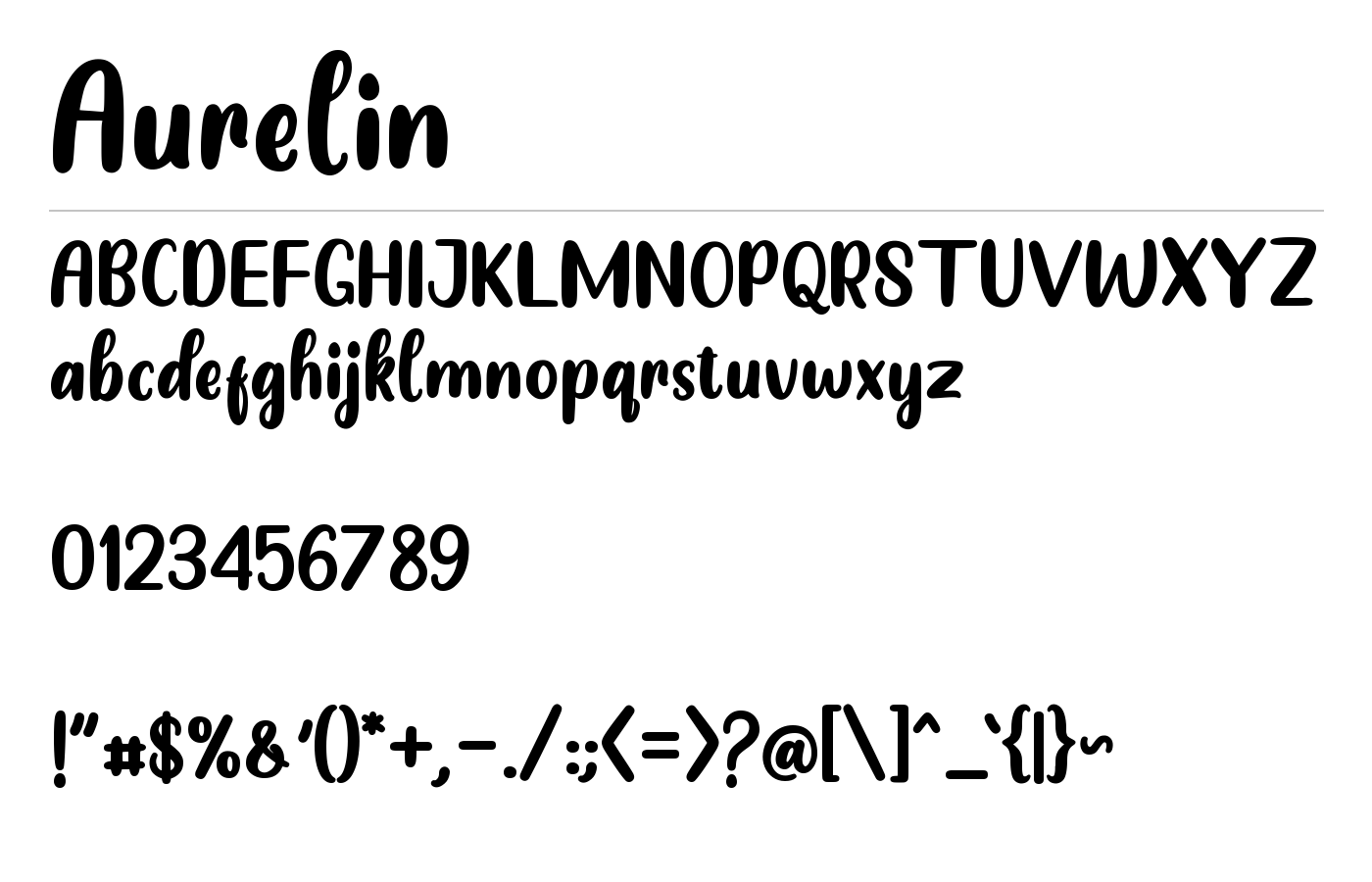 Aurelin Font preview