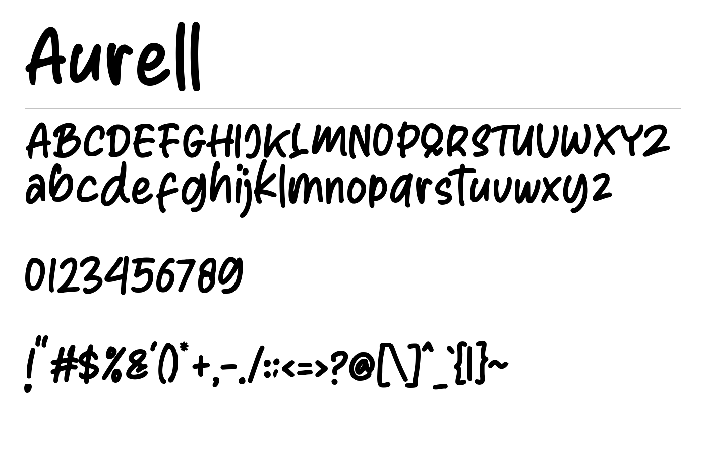 Aurell Font preview