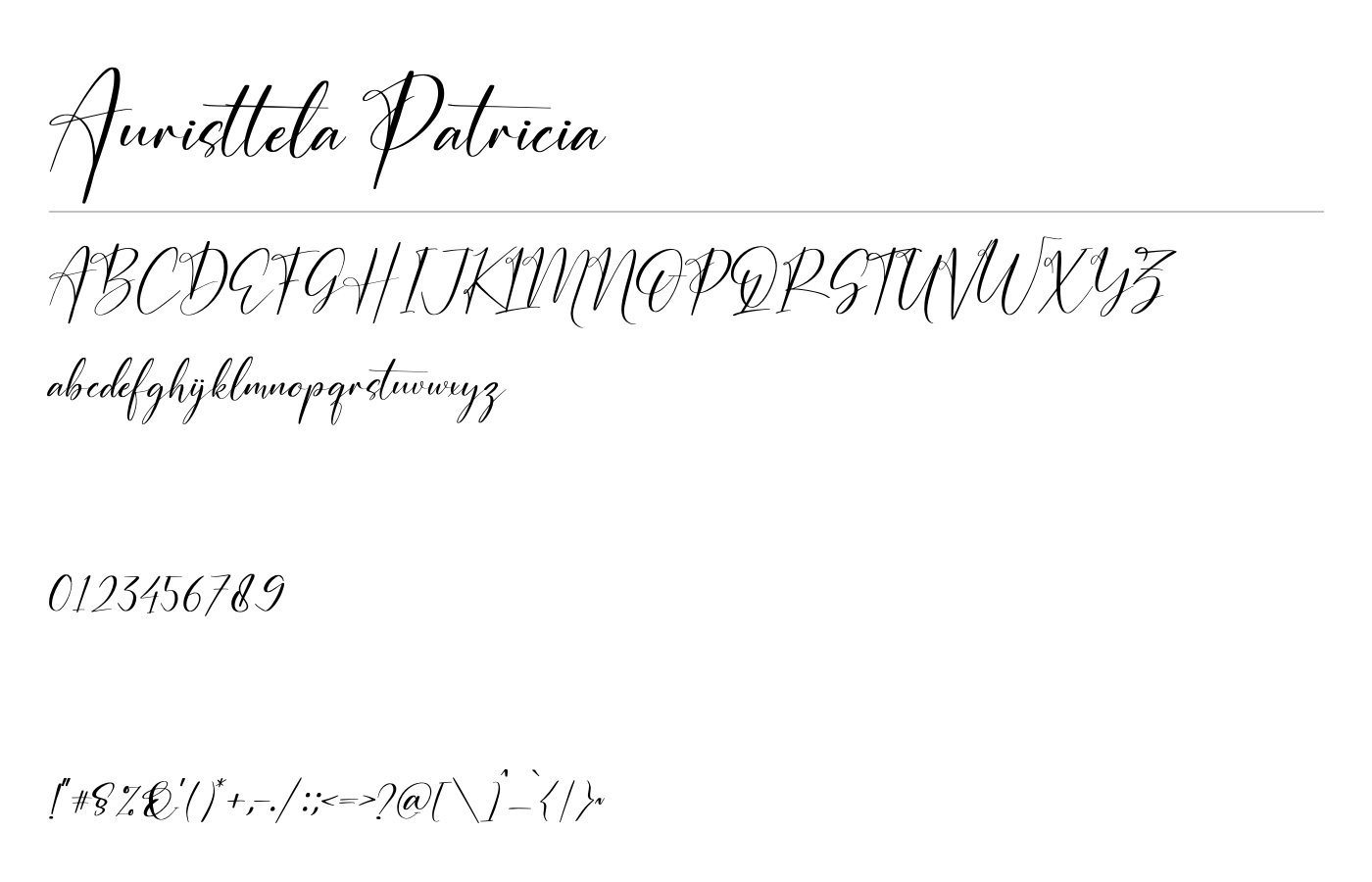 Auristtela Patricia Font preview