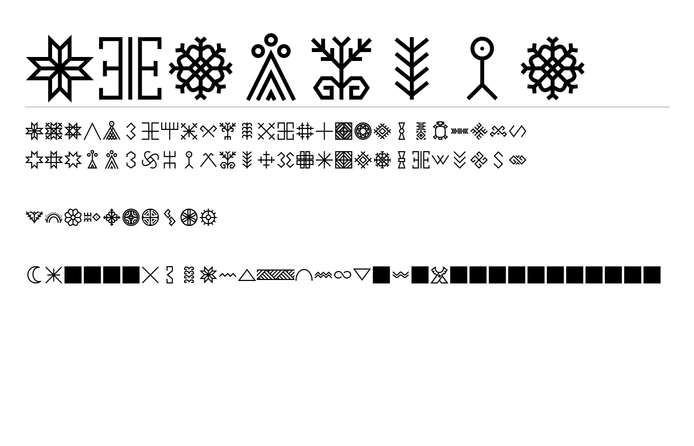 Auseklis Font preview