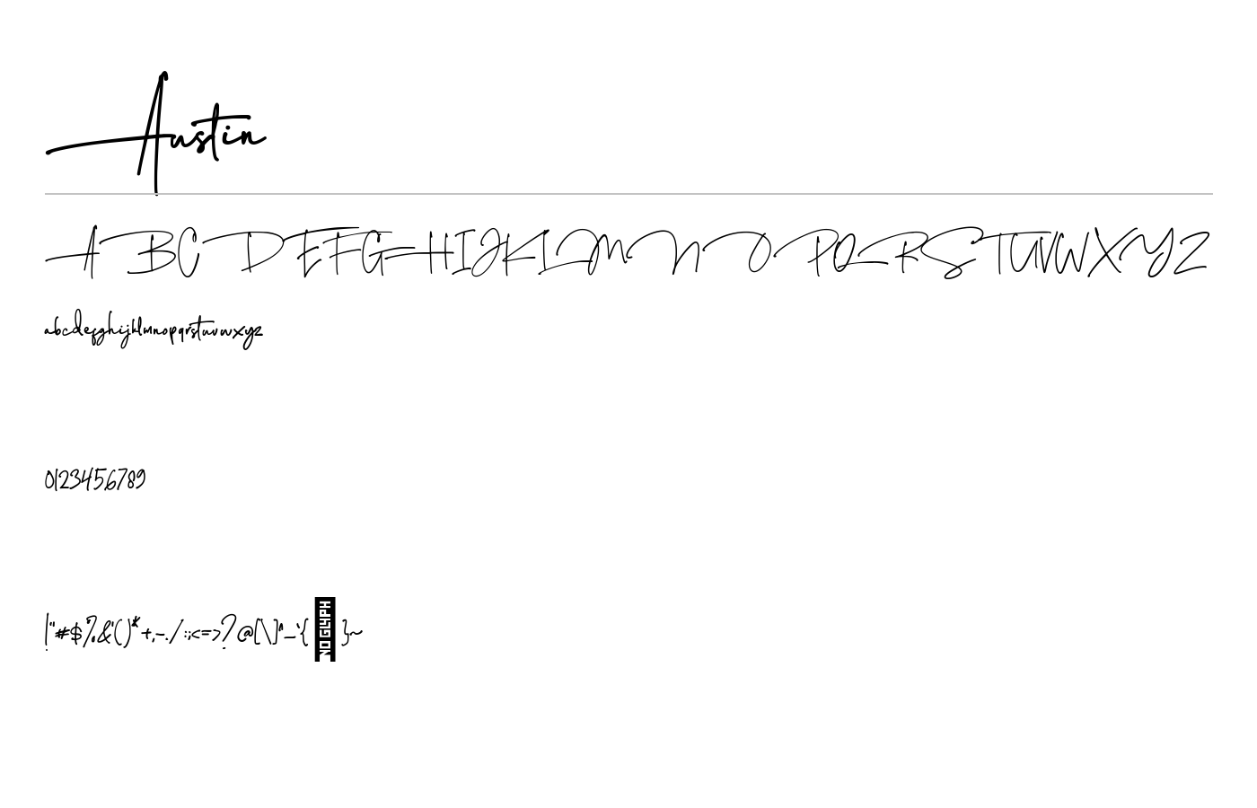 Austin Font preview
