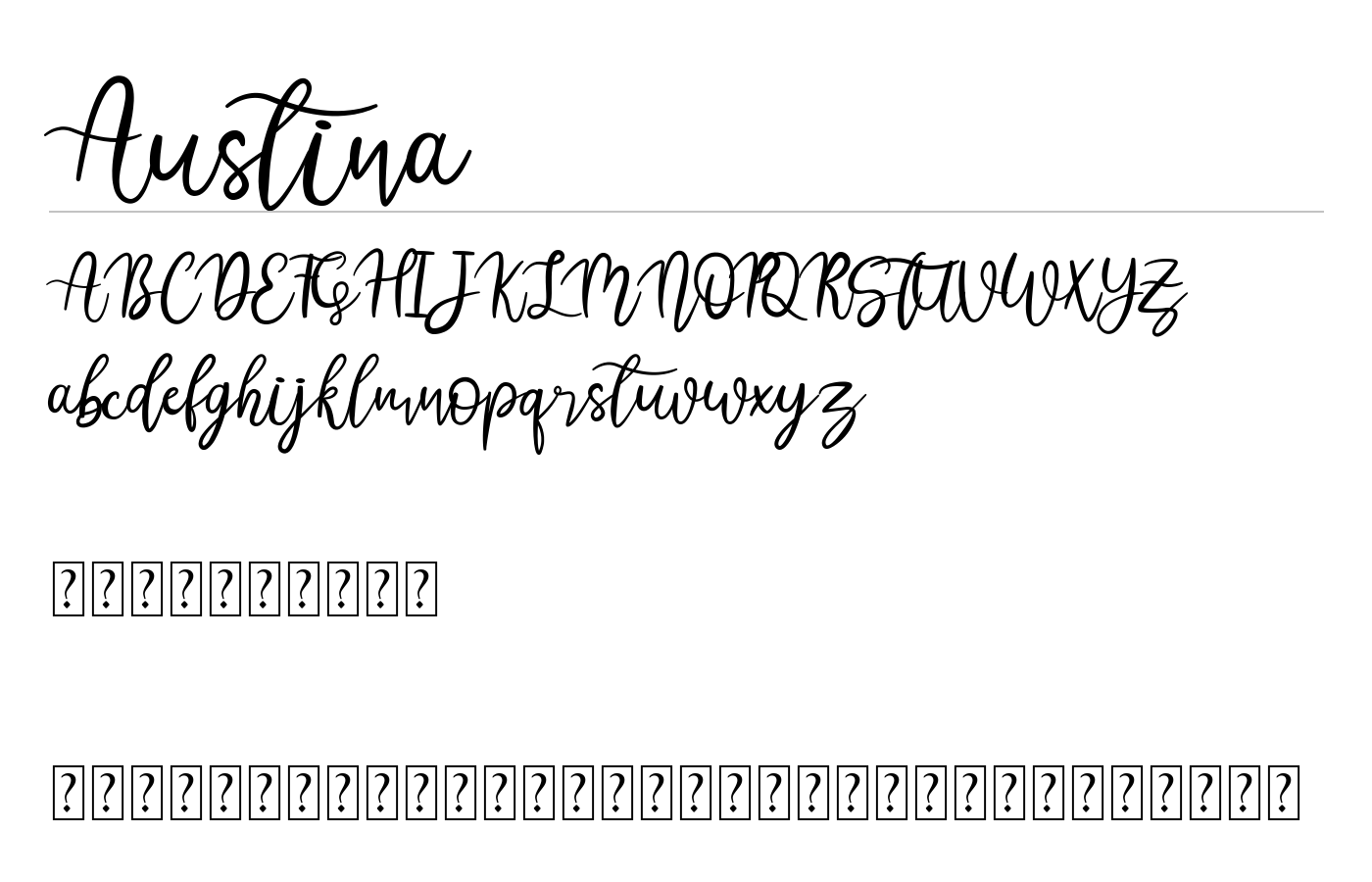 Austina Font preview