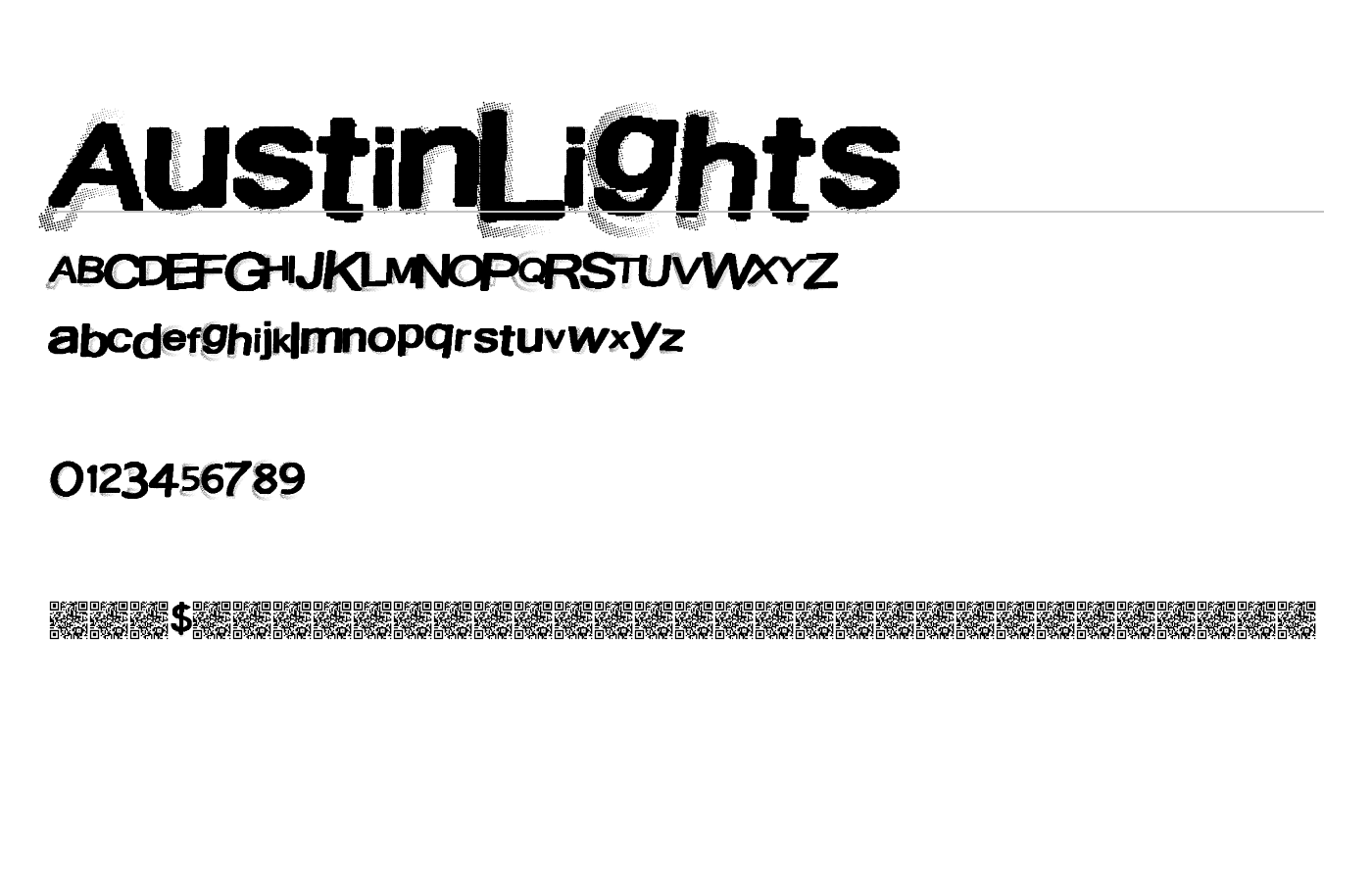 AustinLights Font preview