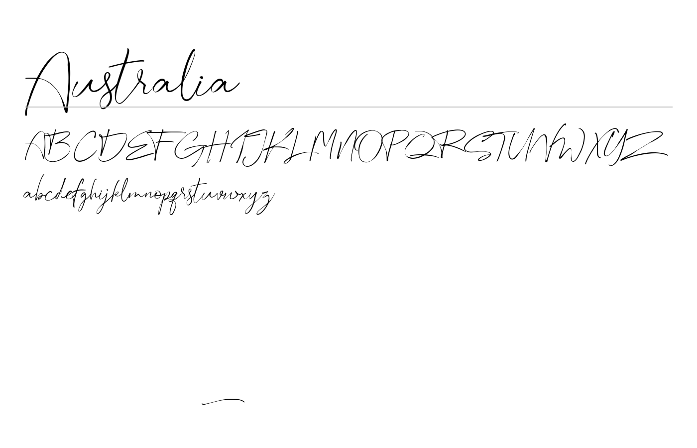 Australia Font preview