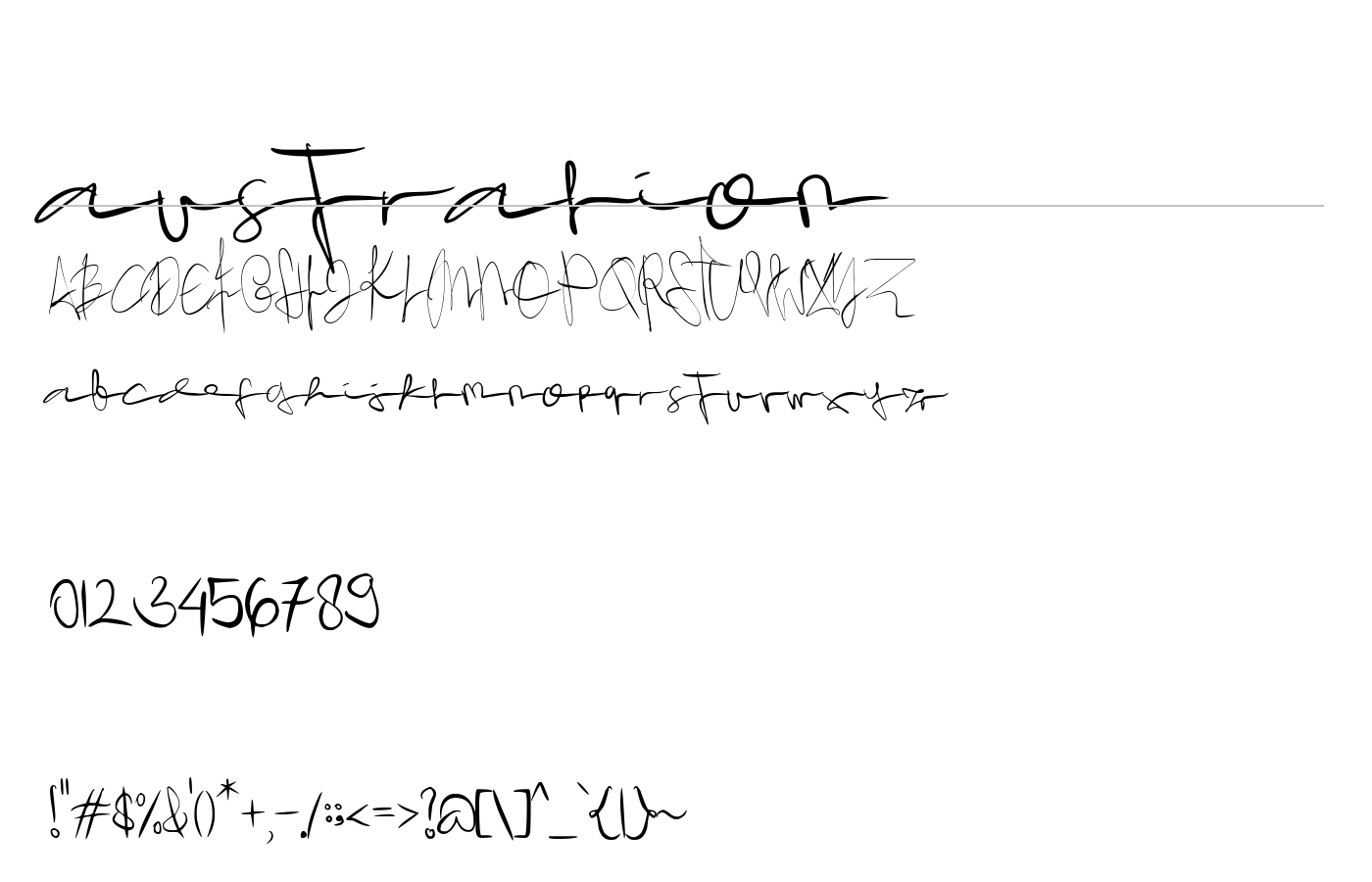 australion Font preview