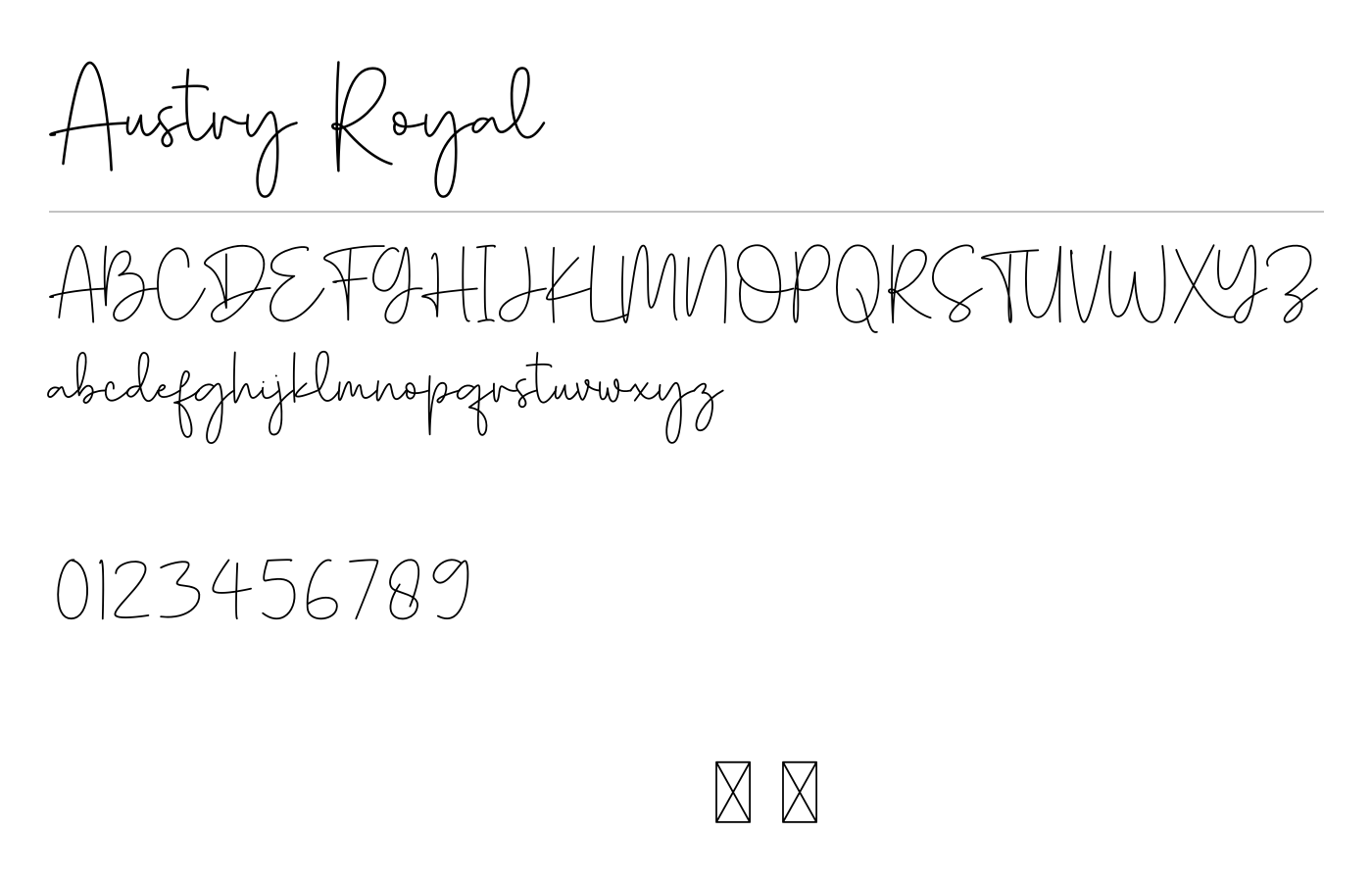 Austry Royal Font preview