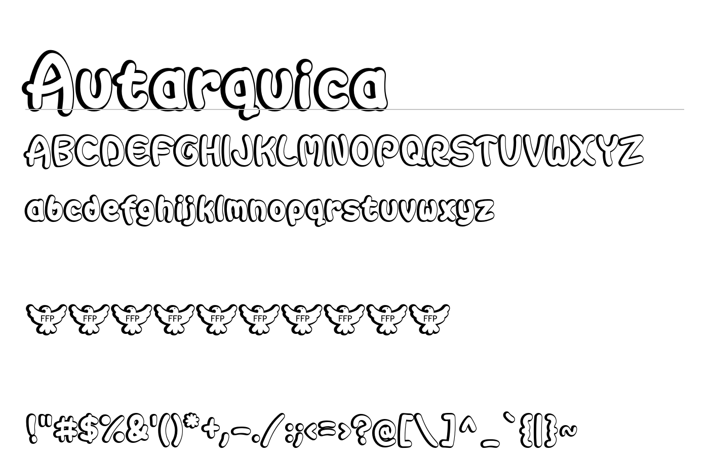 Autarquica Font preview
