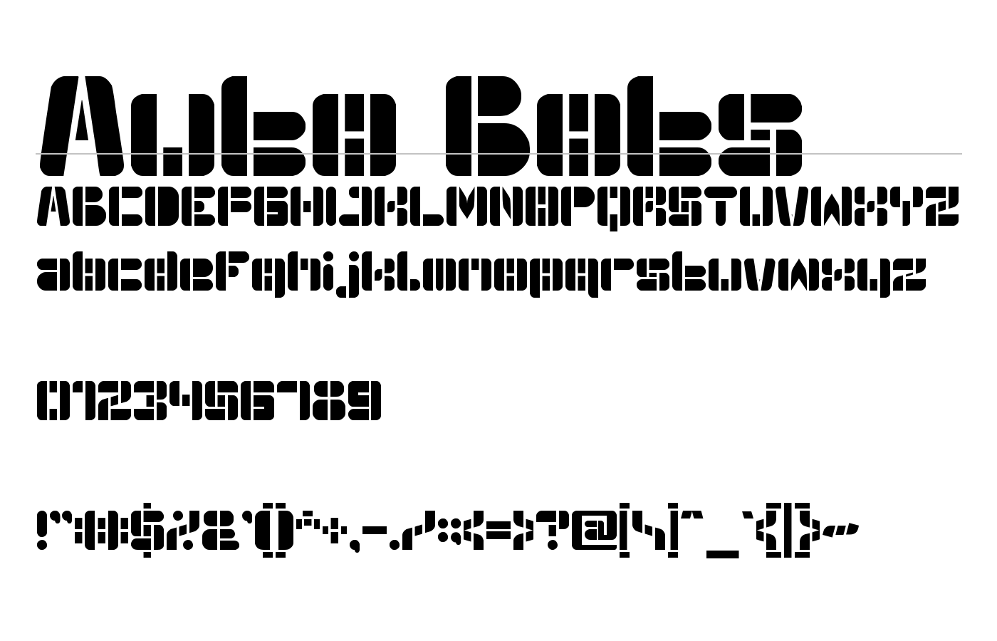Auto Bots Font preview