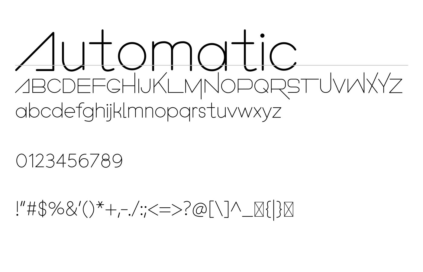 Automatic Font preview