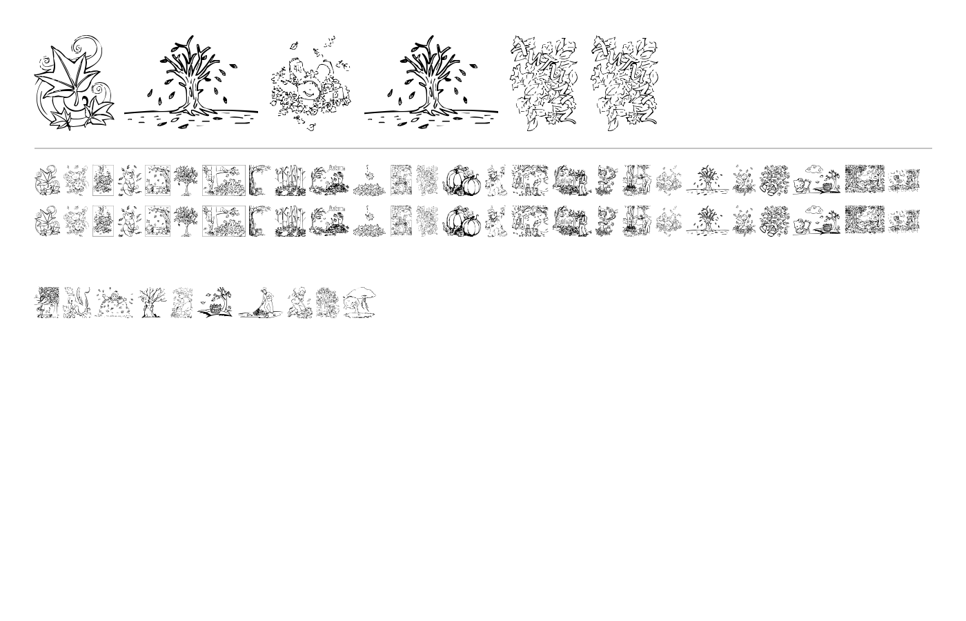 Autumm Font preview
