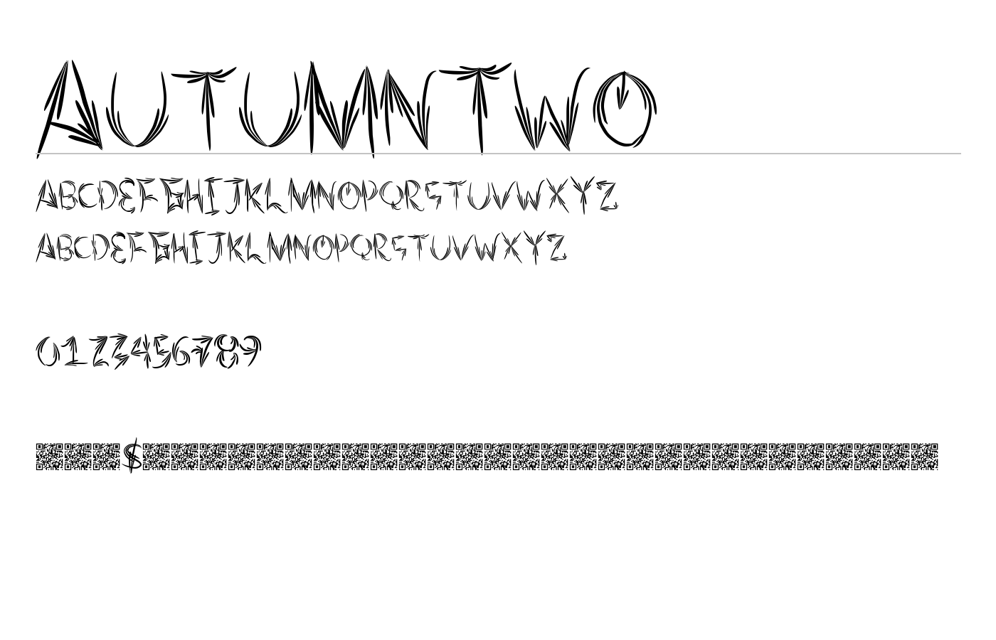 AutumnTwo Font preview