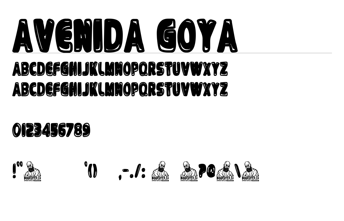 Avenida Goya Font preview
