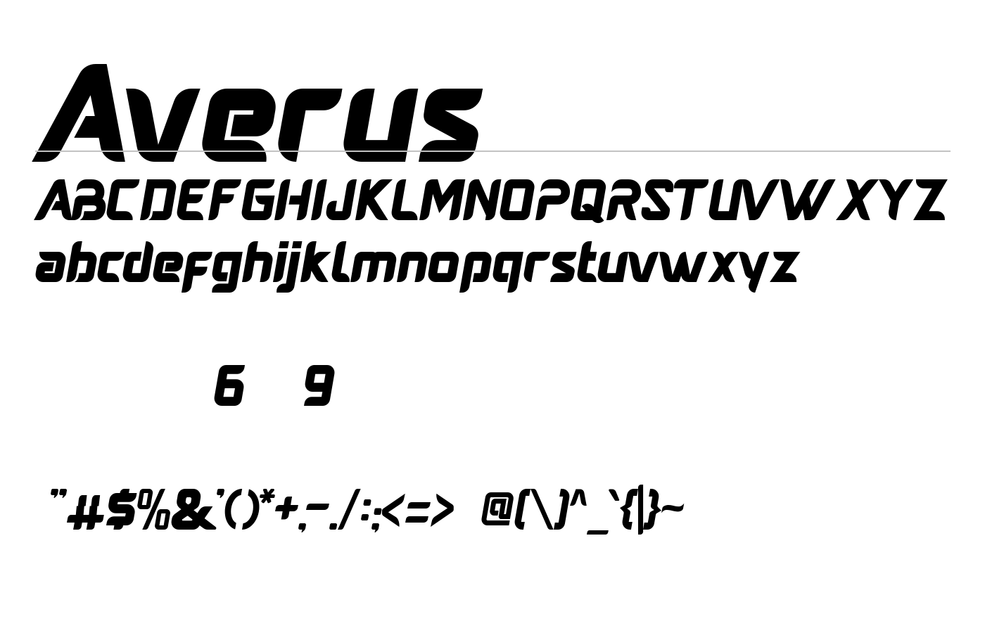 Averus Font preview
