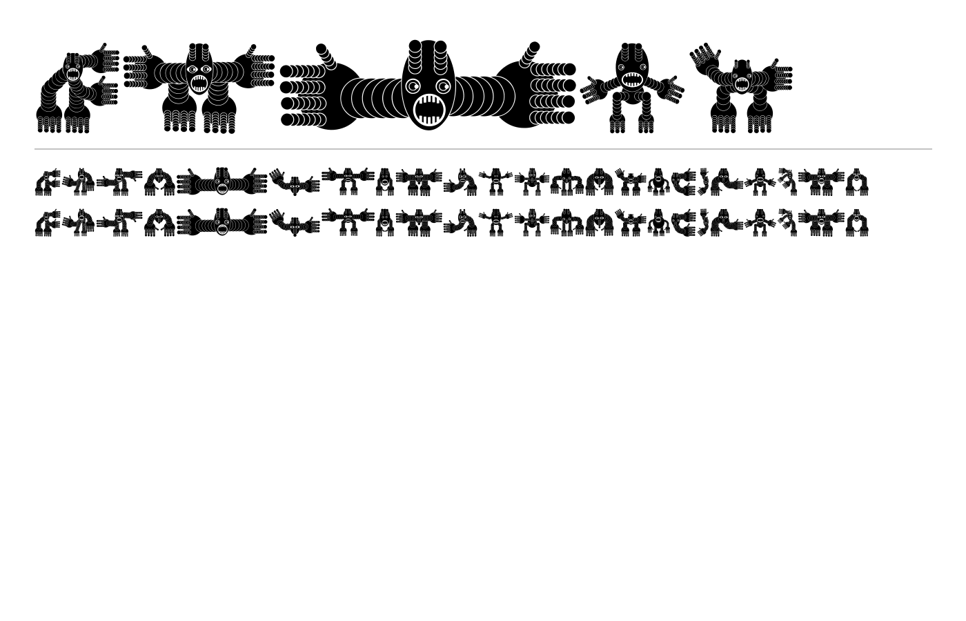 Aveto Font preview