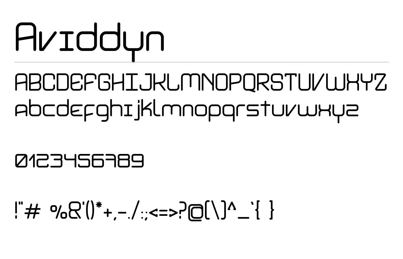 Aviddyn Font preview