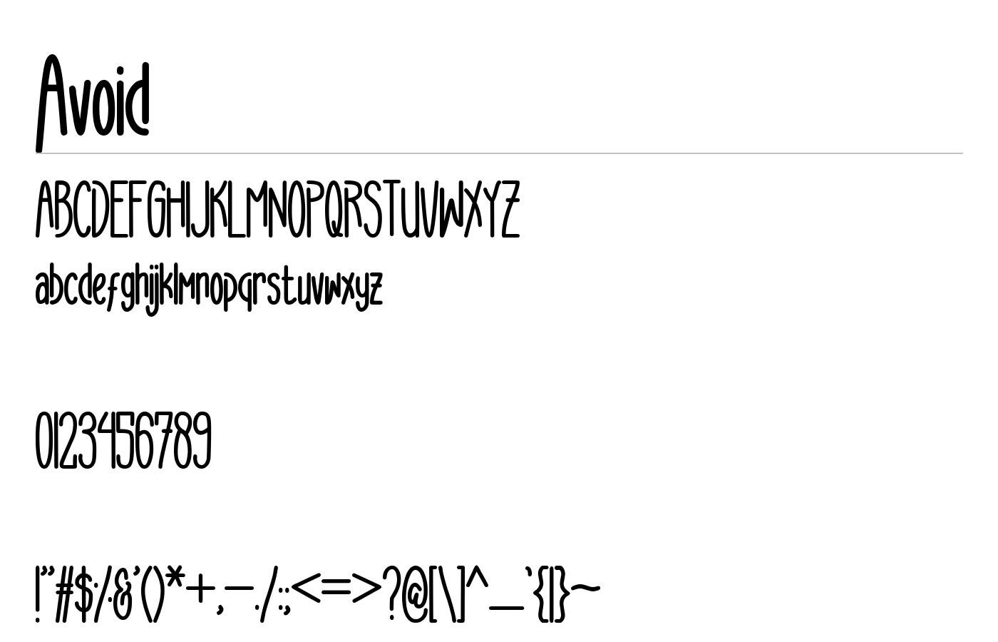 Avoid Font preview