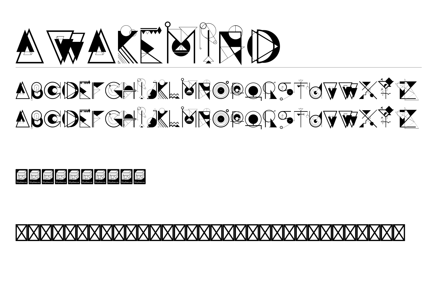 AWAKEMIND Font preview