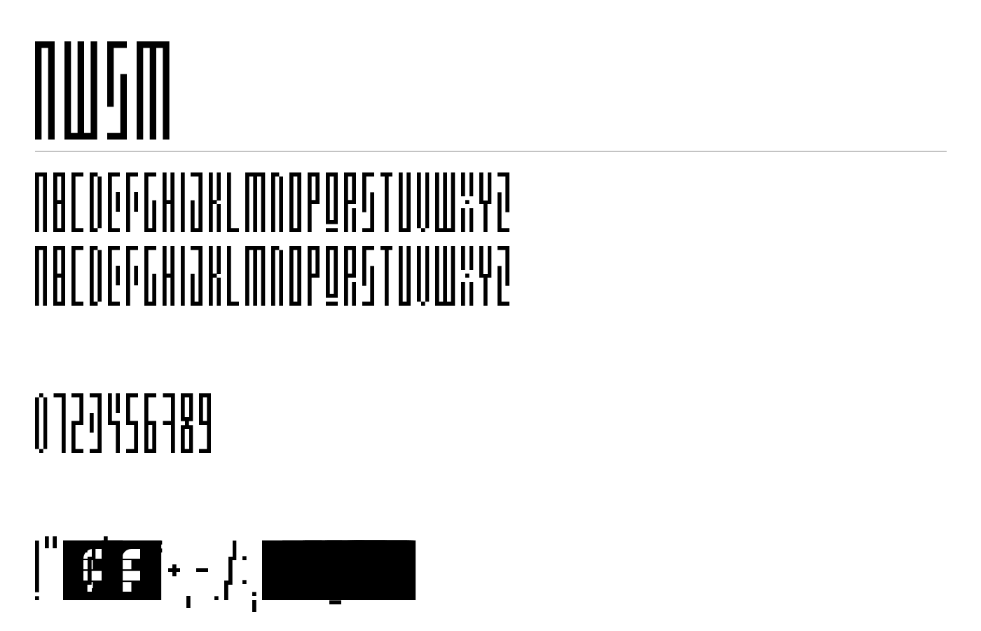AWSM Font preview