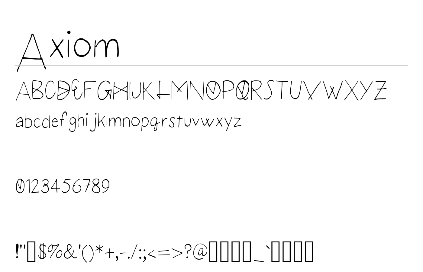 Axiom Font preview