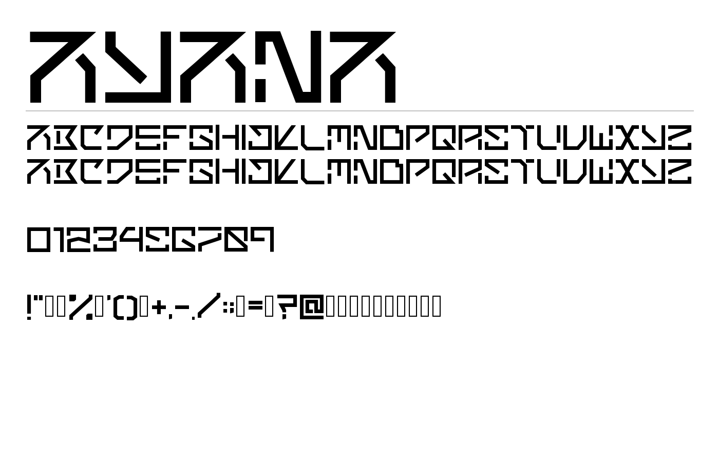 Ayana Font preview