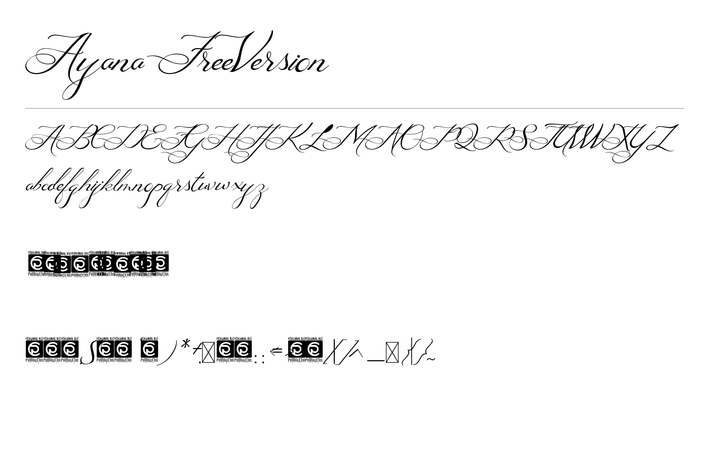 Ayana Font preview