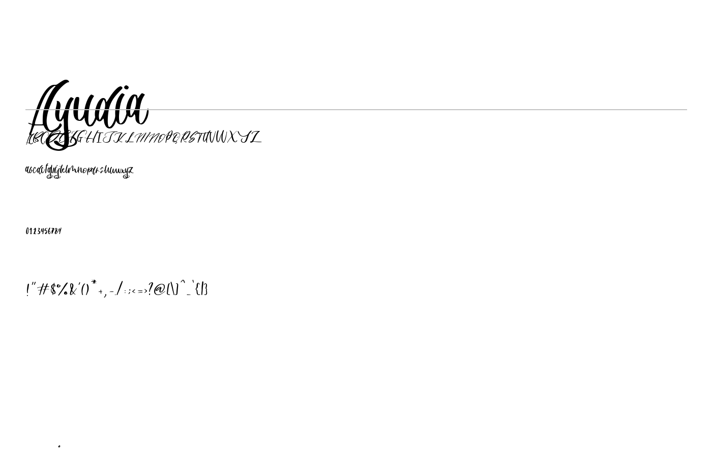 Ayudia Font preview