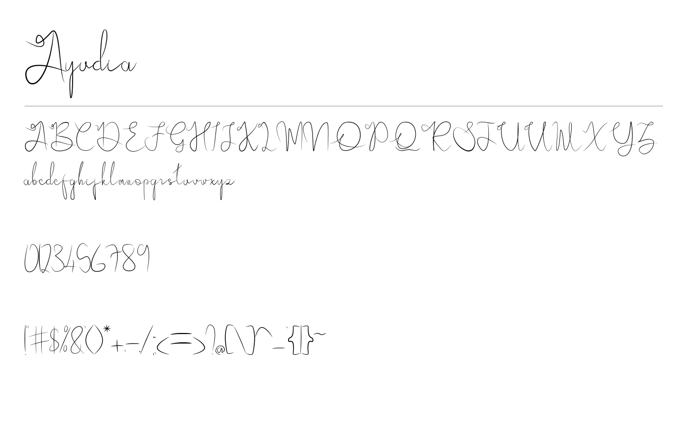 Ayudia Font preview