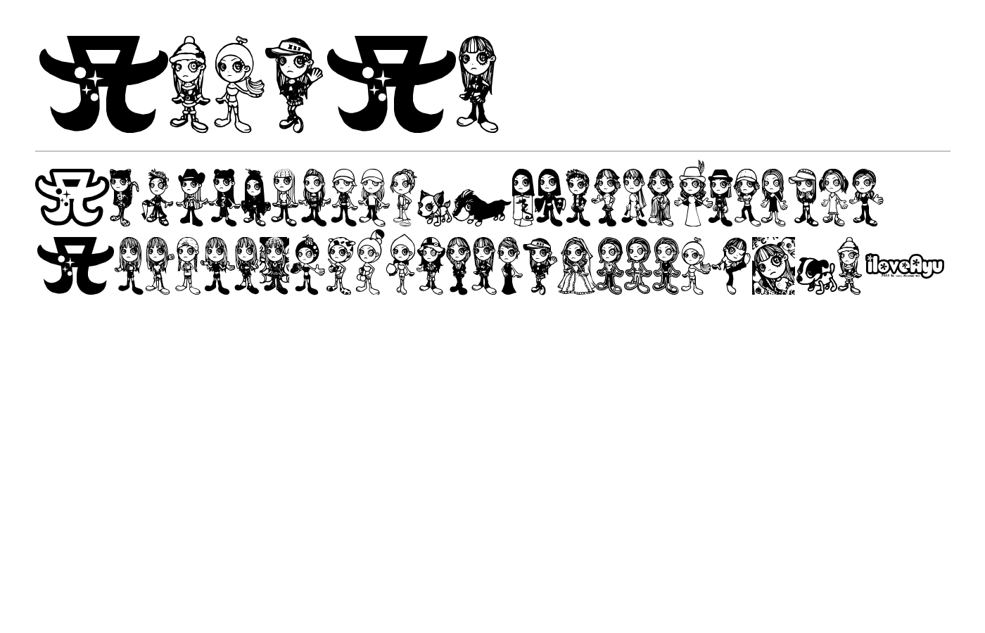 ayupan Font preview
