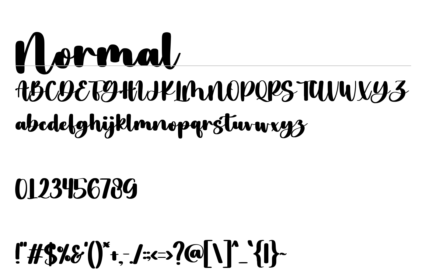 Ayuscript Font preview