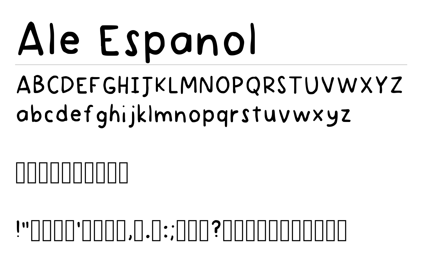 Ale Espanol Font preview