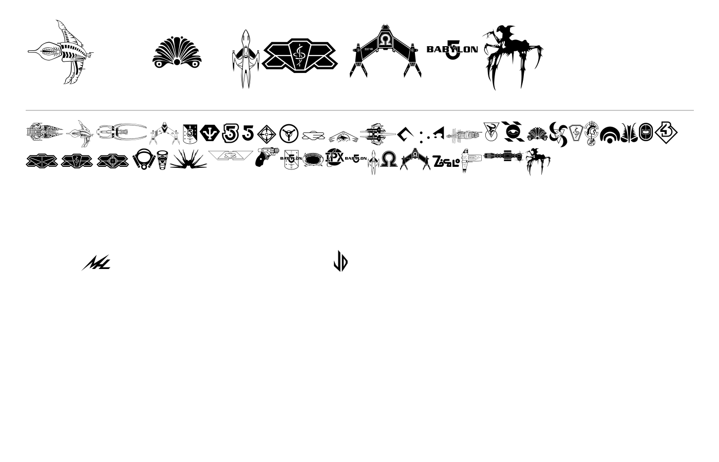 B5Symbols Font preview
