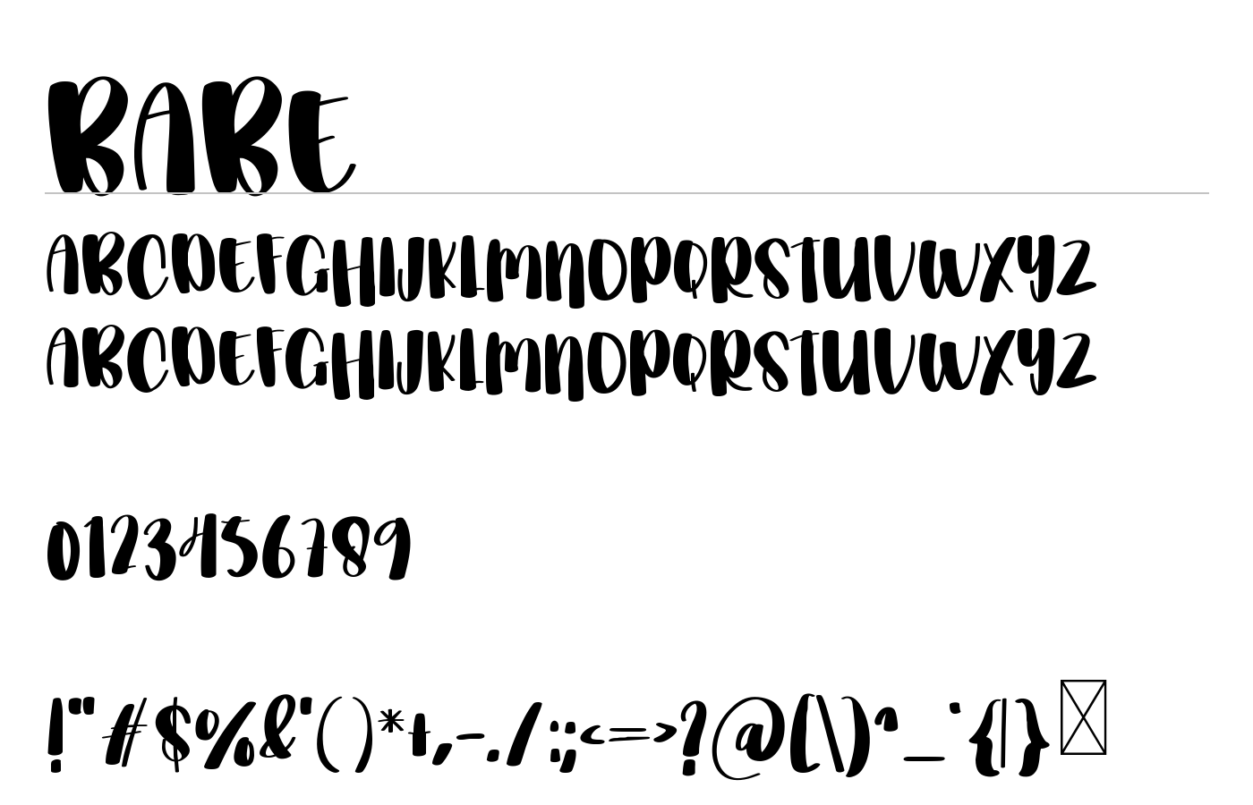 Babe Font preview